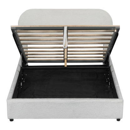 Upholstered Platform Bed With Hydraulic Storage System