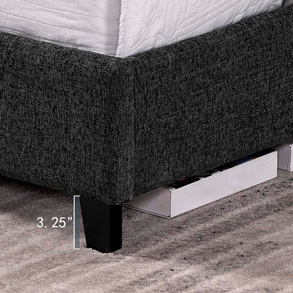 Platform Bed & Upholstered Headboard