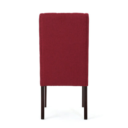 Sophisticated Tufted Dining Chair With High Back Design
