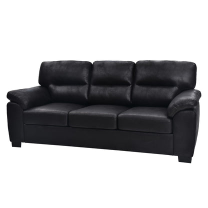 3 Seater Sofa With Padded Armrests And Triangular Leg