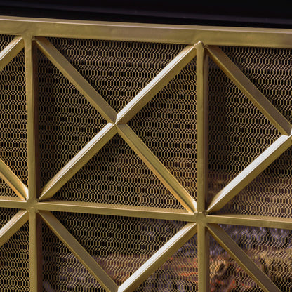 Margaret - 3 Panel Fireplace Screen Iron