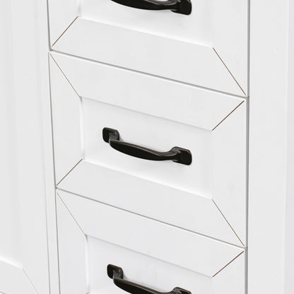 Modern Bathroom Vanity With Sink, Freestanding With Drawers And Doors