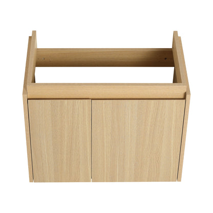 Modern Bathroom Vanity With Ceramic Basin, Wall Mounted Floating Sink Combo, Storage Cabinet