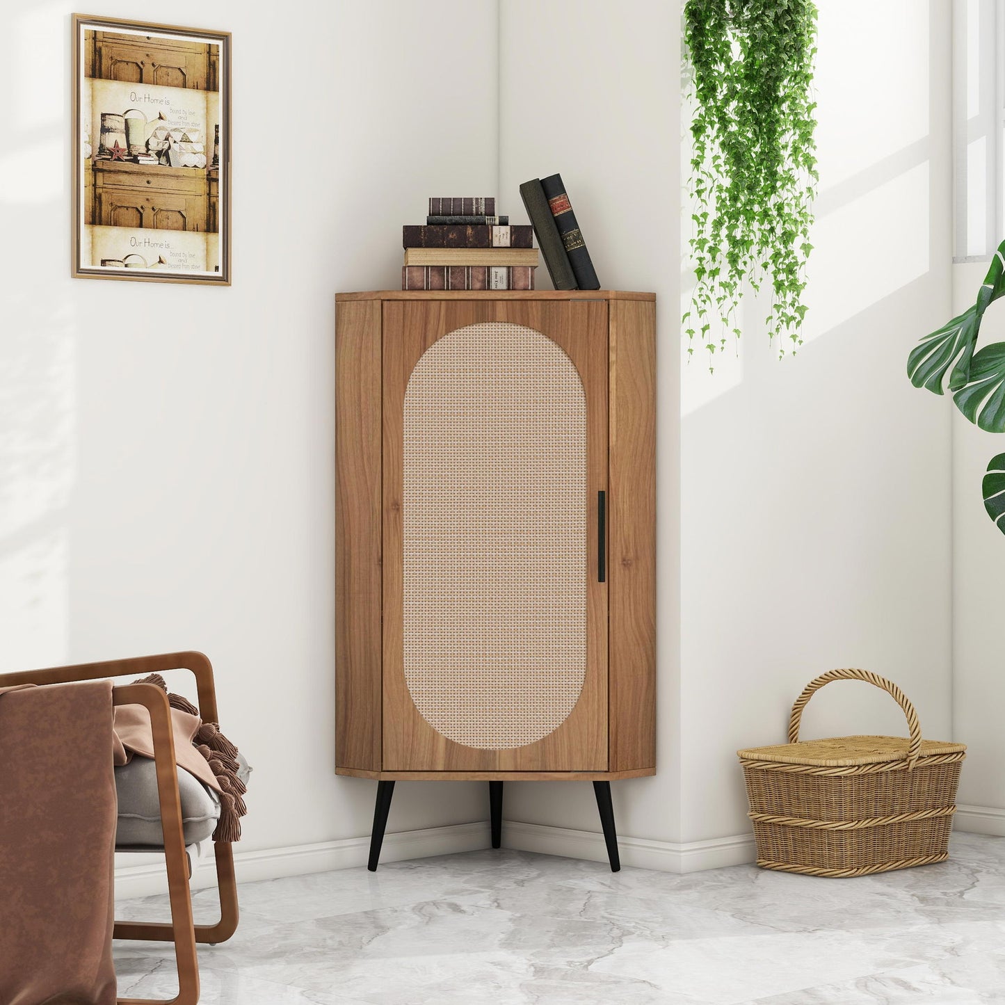 Freestanding Corner Corner Cabinet For Living Room