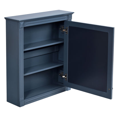 Wall Mounted Bathroom Storage Cabinet With Mirror, Medicine Cabinet With Height Adjustable Shelf