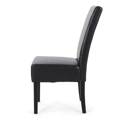Contemporary Dining Chair With Rubberwood Legs (Set of 2)