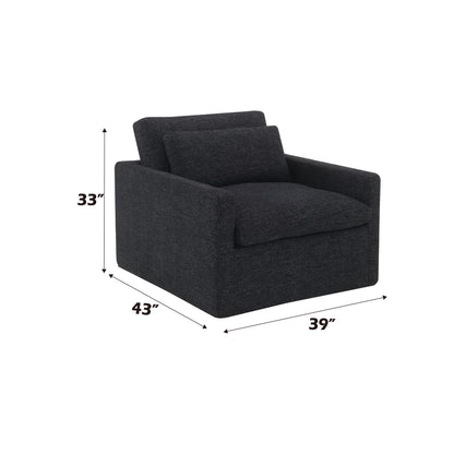 Naveen - Swivel Chair With 1 Toss Pillow