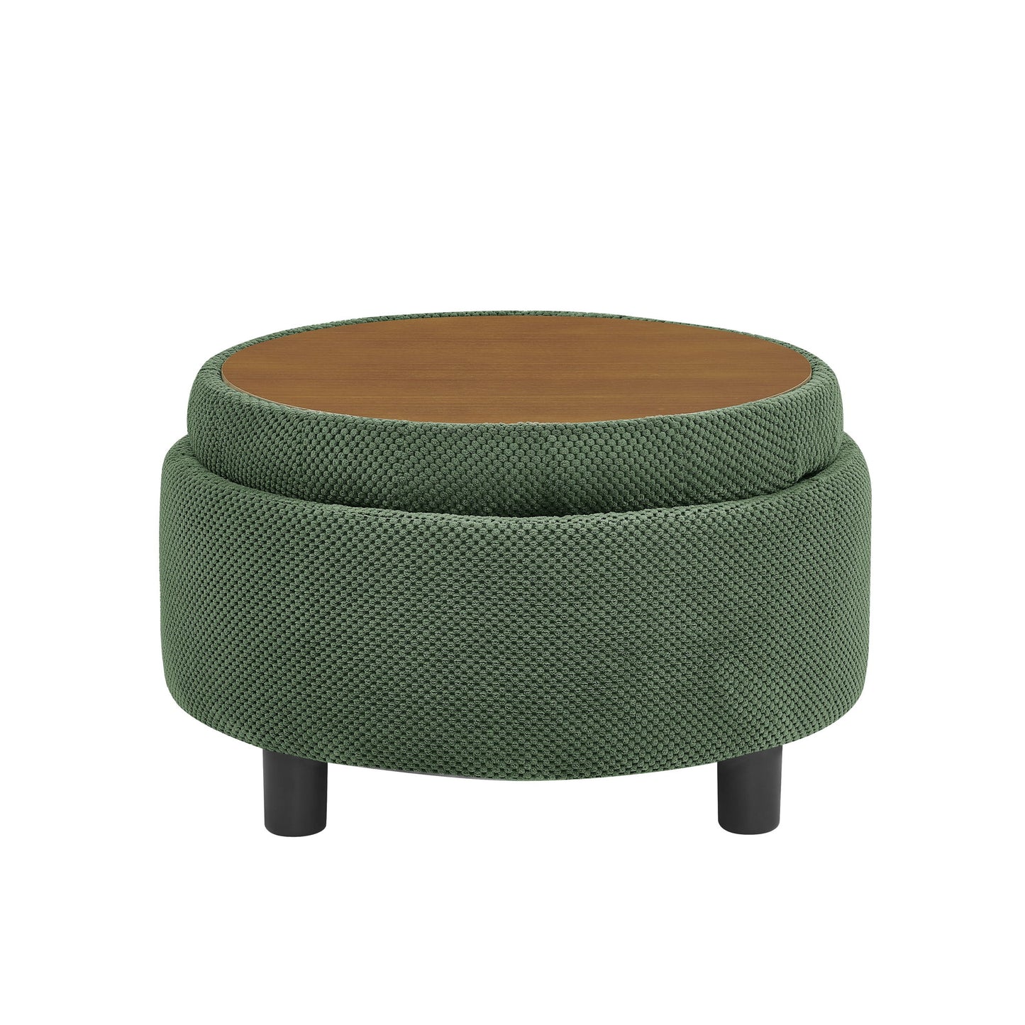 Storage Round Footstool Table Ottoman