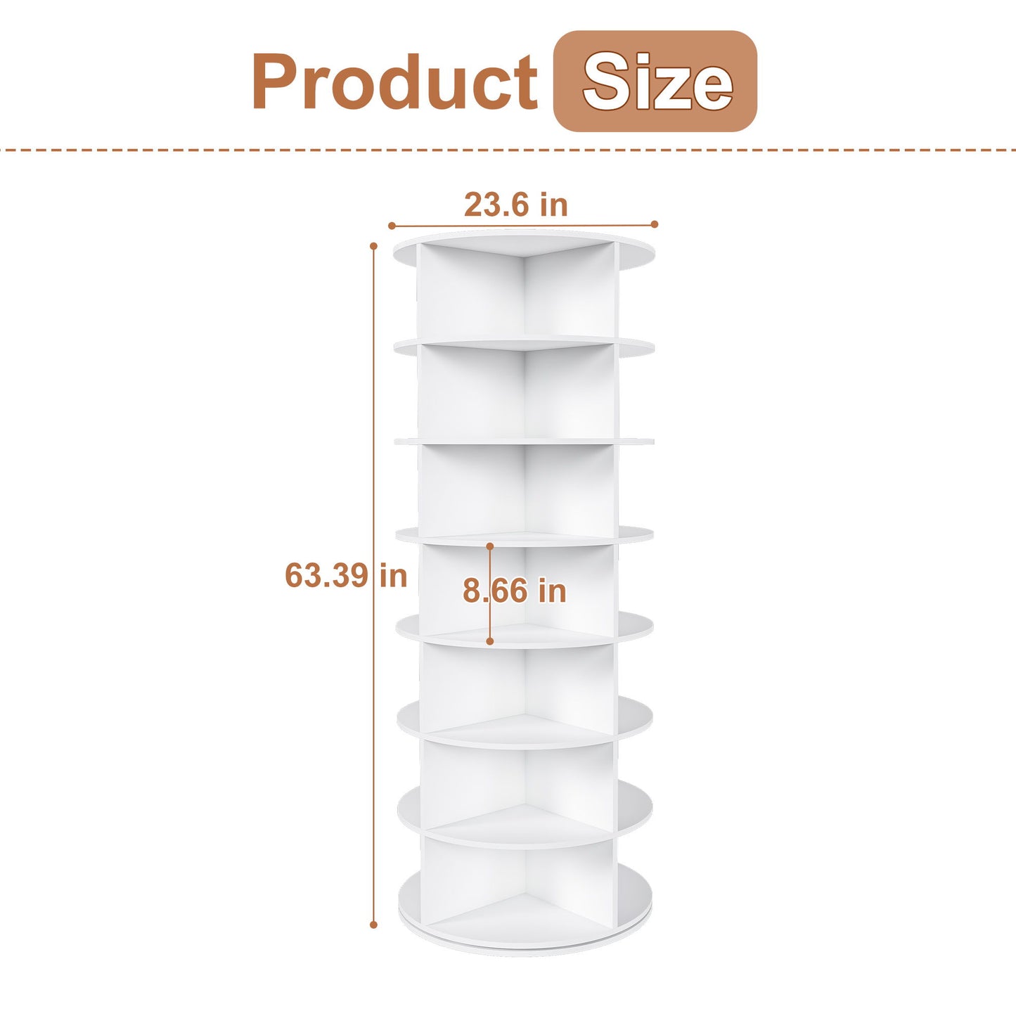 Rotating Shoe Rack Tower