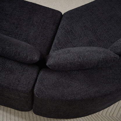 V - Shaped Modular Sofa Set With 3 Pillow