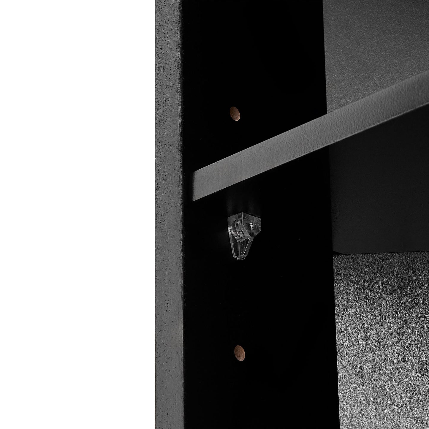Multi Functional Corner Cabinet With Adjustable Shelves And 2 Doors