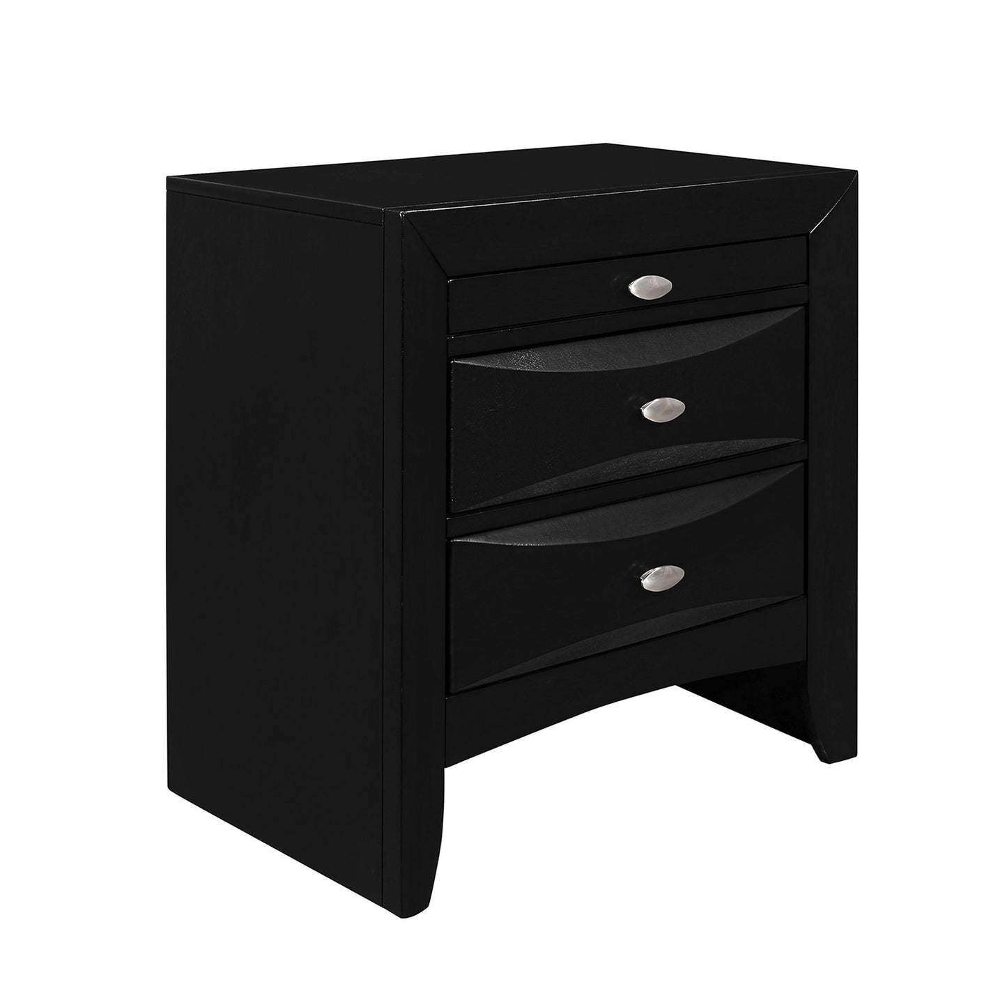 Lucille - 5 Piece Bedroom Set With Storage Drawers And Bookcase Headboard