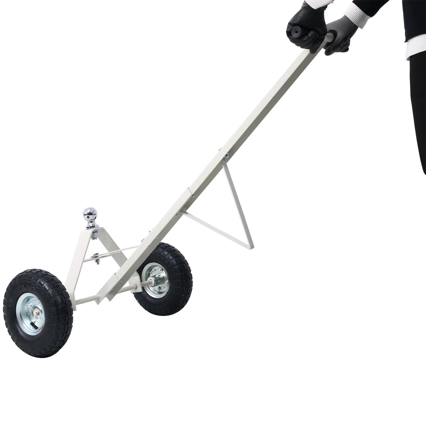 Heavy Duty Trailer Dolly With Pneumatic Tires, 600 Lb. Capacity Steel