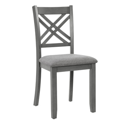 Kitchen Dining Set, Rectangular Dining Table & Upholstered Chairs