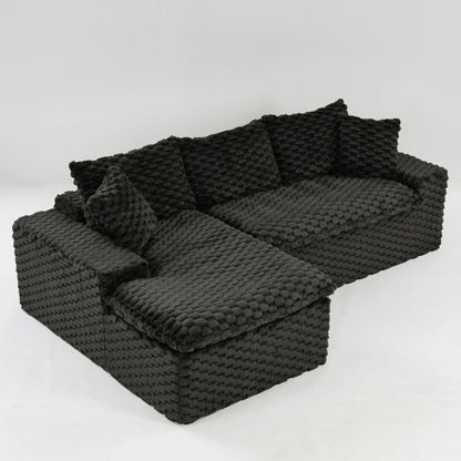 Modular Sofa, Convertible Twin Seat With Chaise Lounge