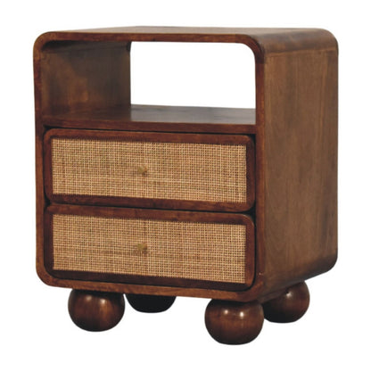 Larissa - 2 Drawer Nightstand - Brown