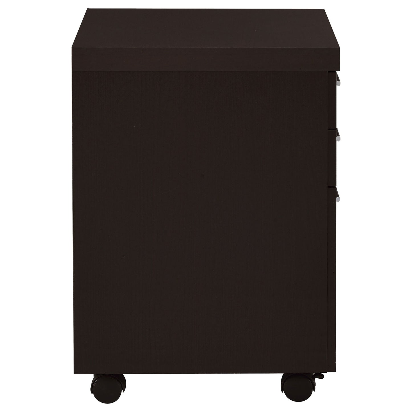 3 Drawer File Cabinetб Compact Office Storage For Home - Brown
