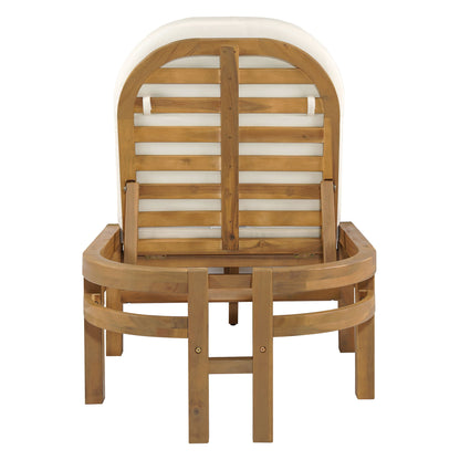 Outdoor Chaise Lounge With 5 Position Adjustable Backrest (Set of 2)