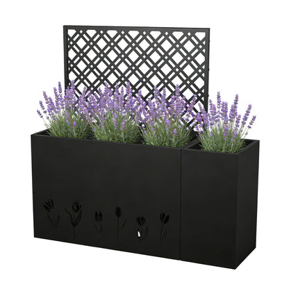 Tall Planter Raised Garden Bed With Trellis