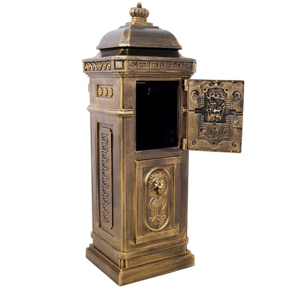 Mailboxs Residential Large-Capacity Letter Box, Rainproof Postbox Statue