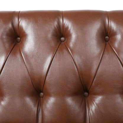 Sophisticated Loveseat With Diamond Stitched Detailing