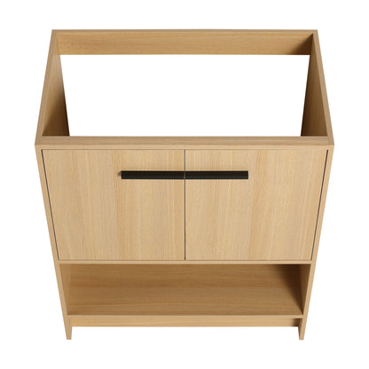 Modern Freestanding Bathroom Vanity With 2 Doors