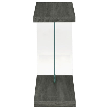 Sampson - C Shaped Side Table - Gray