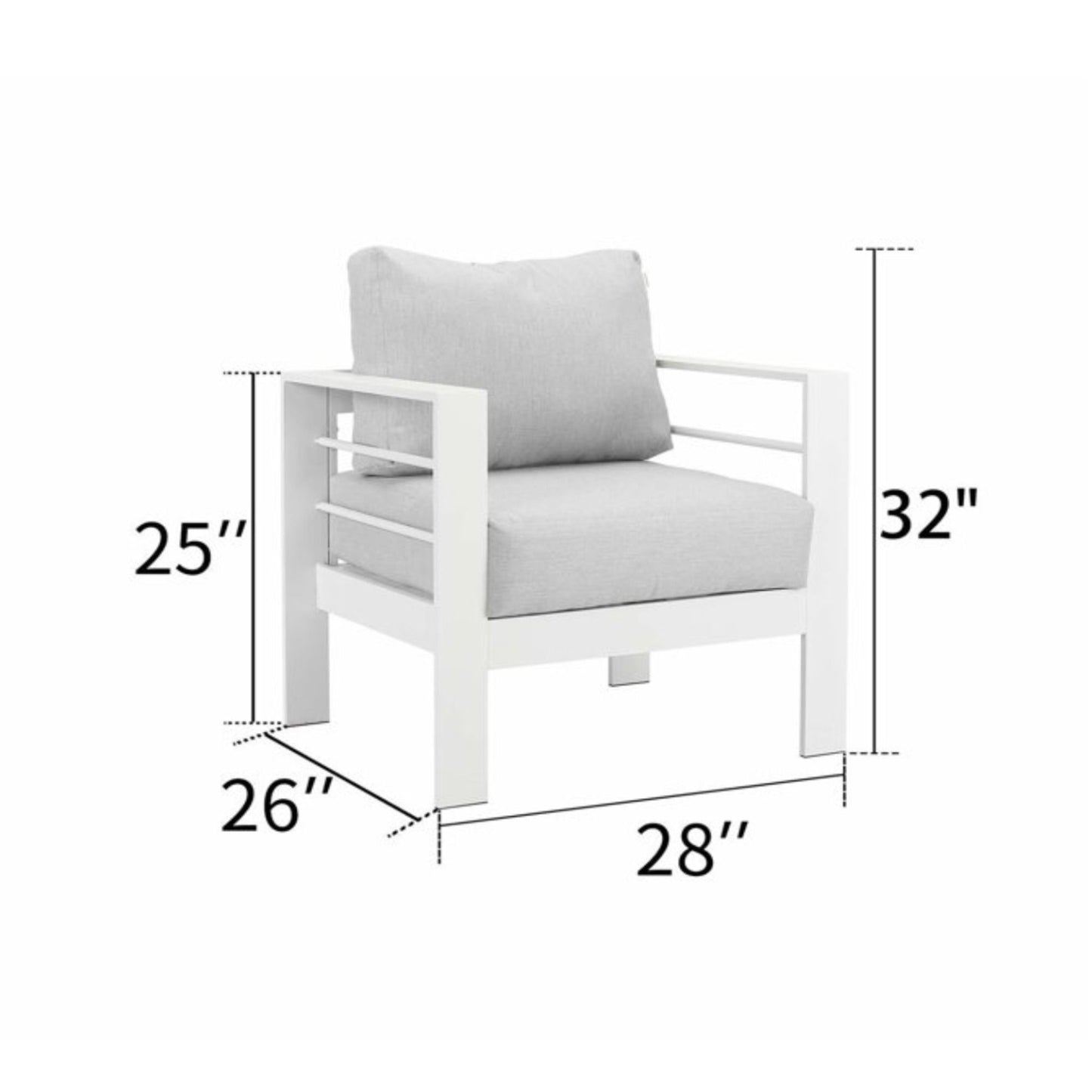 Outdoor Patio Set With All-Weather Thick Cushions