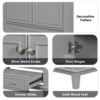 Modern Bathroom Vanity Base Only With Doors And Drawer