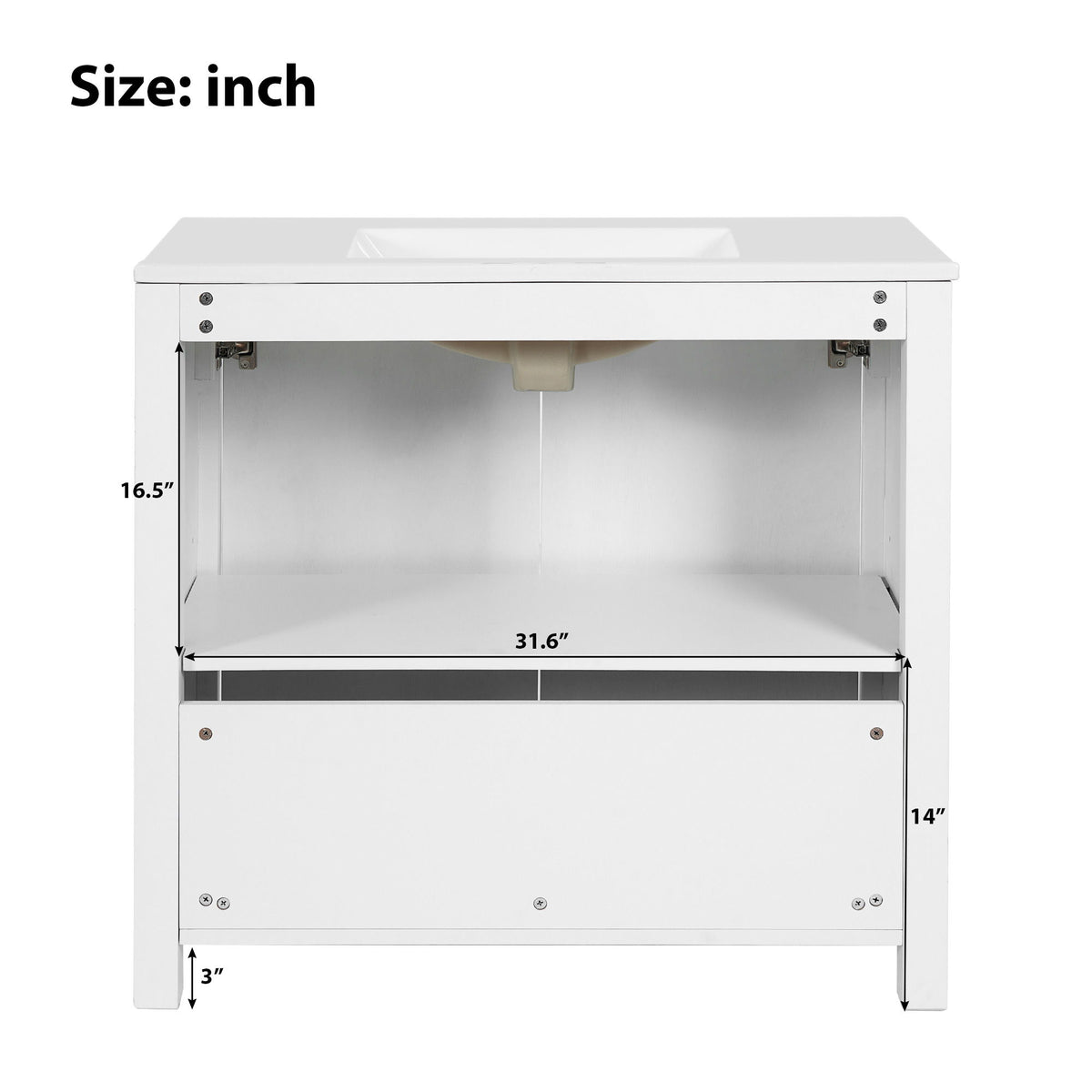 Bathroom Vanity Organizer With Sink, Combo Cabinet Set, Bathroom Storage Cabinet