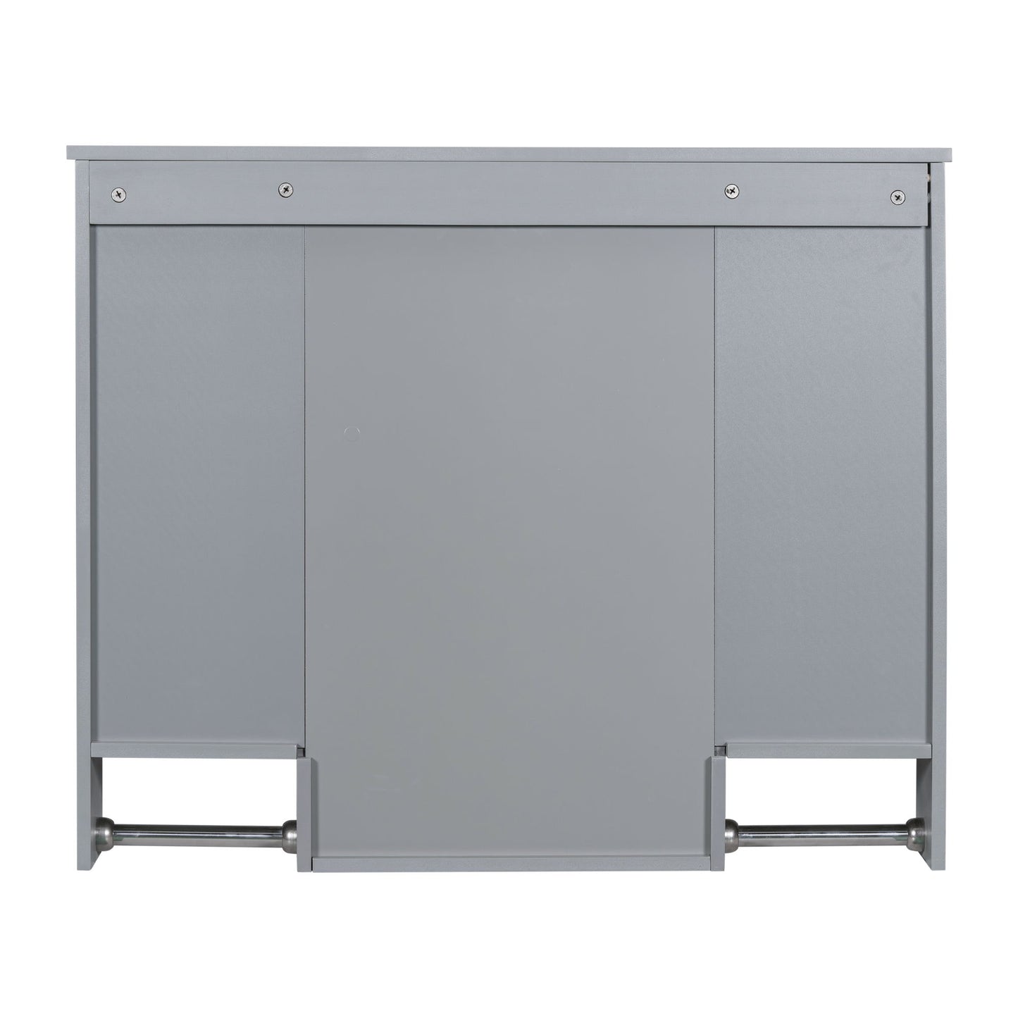 Wall Mounted Bathroom Storage Cabinet With Mirror, Medicine Cabinet With Towel Bar