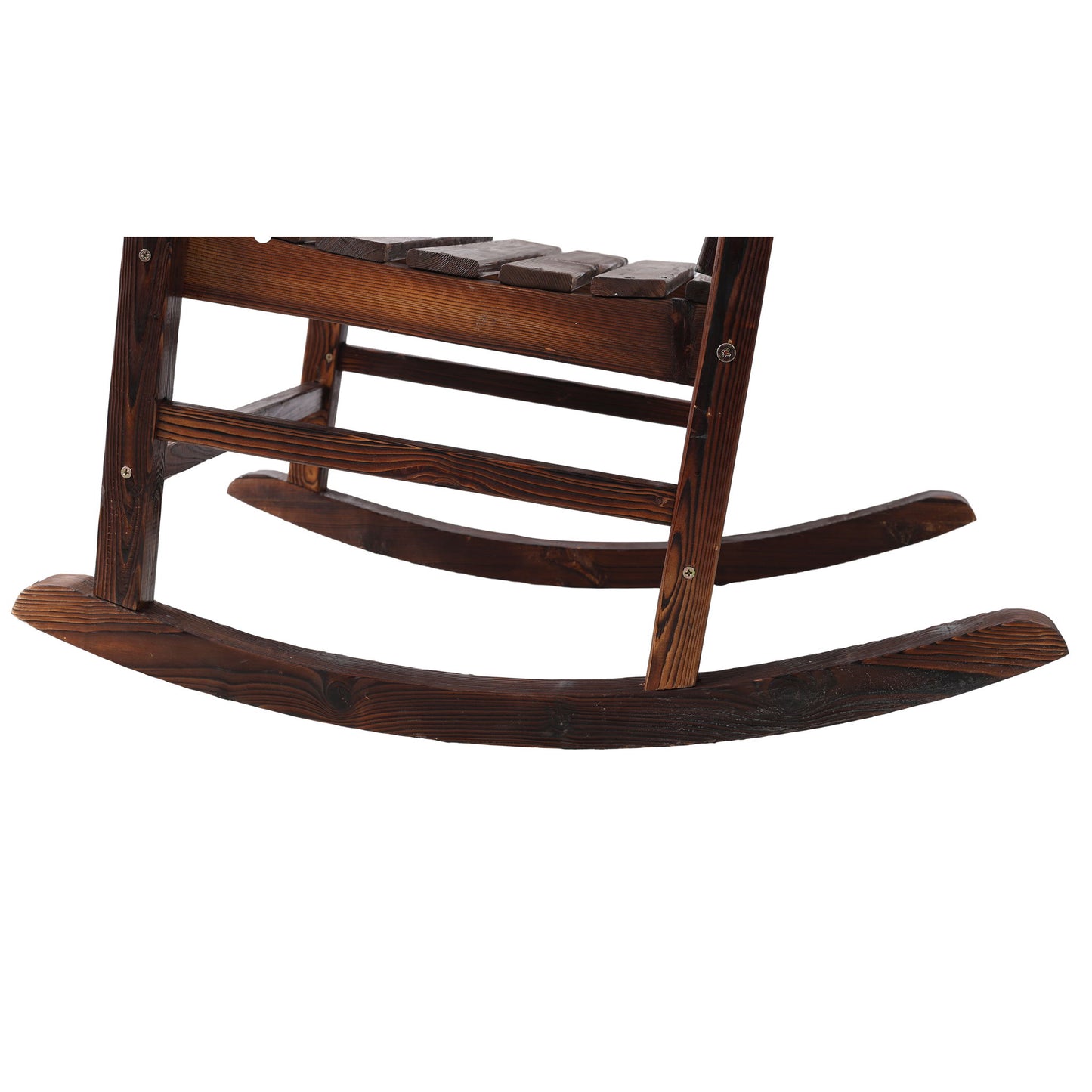 Oversized Porch Rocker Chair With Wide Seat And Tall Backrest