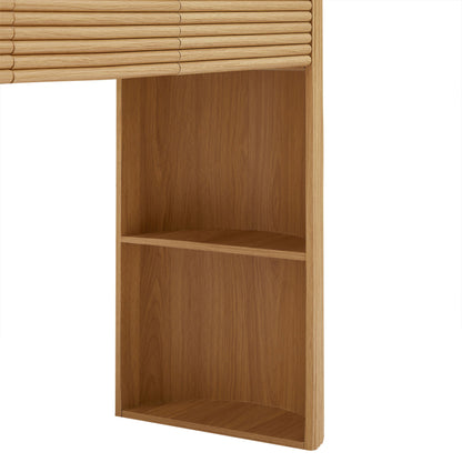 Retro Console Table With Storage, 3 Drawers
