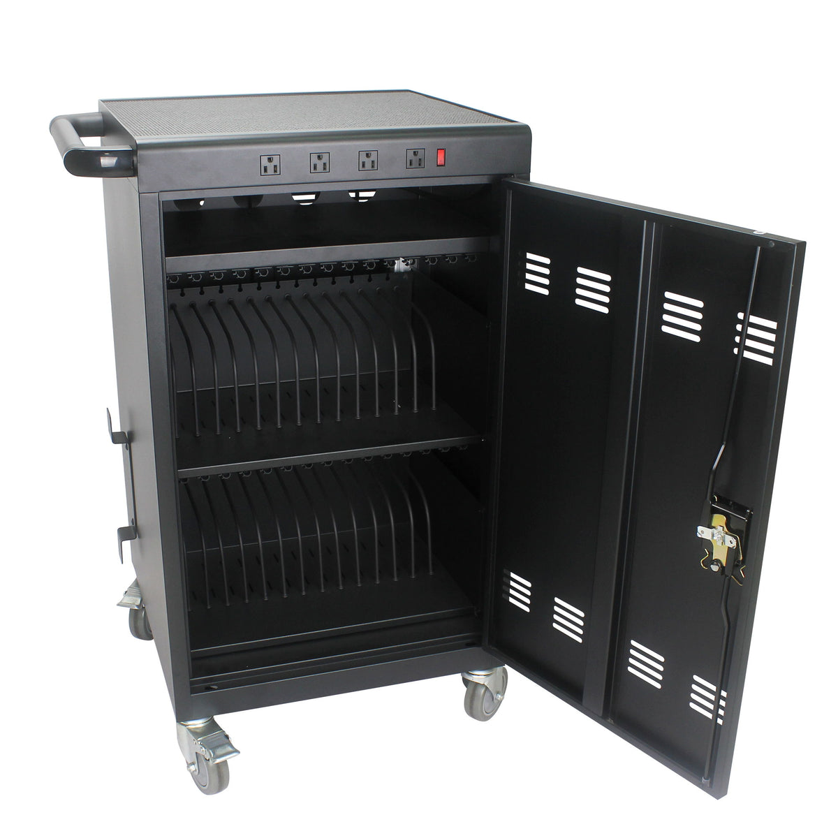 Mobile Charging Cart For Tablets Laptops 35, Device Capacity Matt Metal
