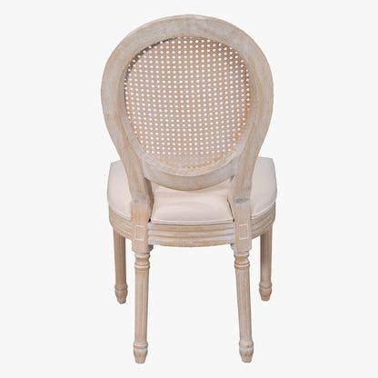French Country Dining Chairs & Round Back (Set of 2)