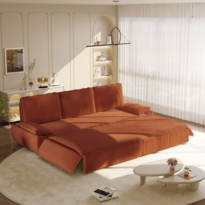 King Size Pull Out Sofa Bed, 3 In 1 Convertible Multifunctional