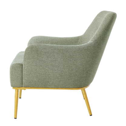 Modern Elegance Accent Chair With Curved Backrest