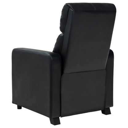 Warren - 4 Seater Home Theater With Wedge Console Recliners - Black