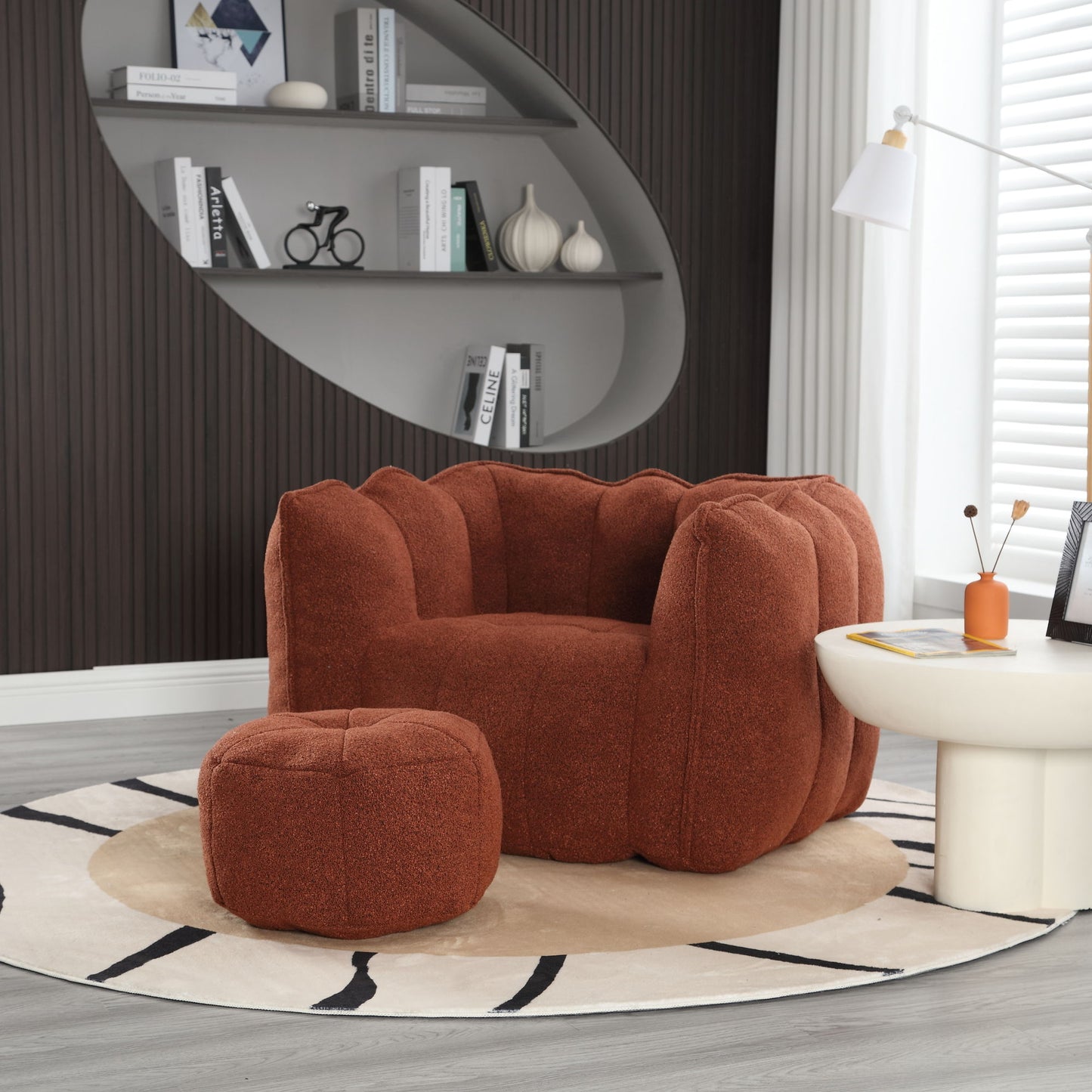 Soft Bean Bag Chair With High Resilient Foam