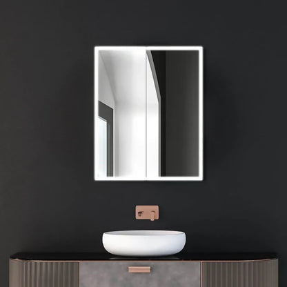 Dhalia LED Bathroom Medicine Cabinet with Defogger and Internal 3X Makeup Mirror - Available in 6 Sizes