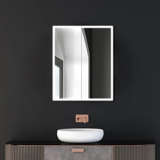 Dhalia LED Bathroom Medicine Cabinet with Defogger and Internal 3X Makeup Mirror - Available in 6 Sizes