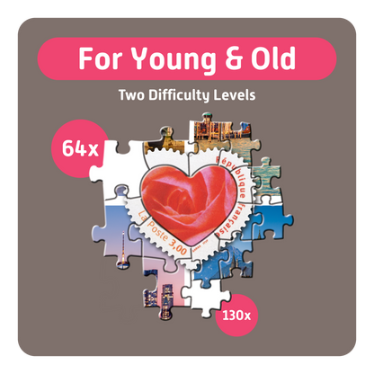 TEAMPUZZLE FOR SENIORS: Cities – 194-Piece Senior Jigsaw Puzzle – Large & Small Puzzle Pieces – Ages 12–99