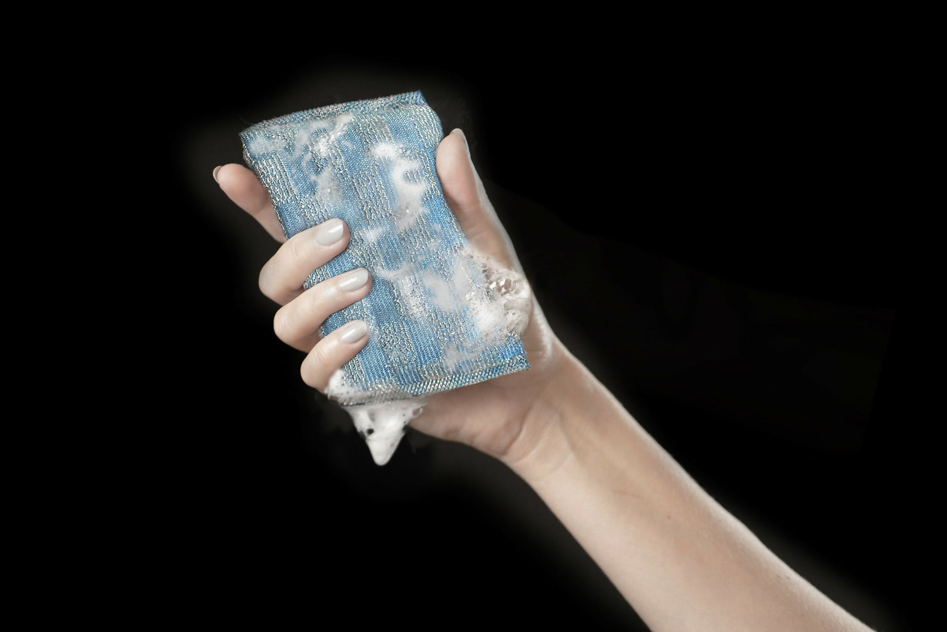 Squeezzee Blue with Hand