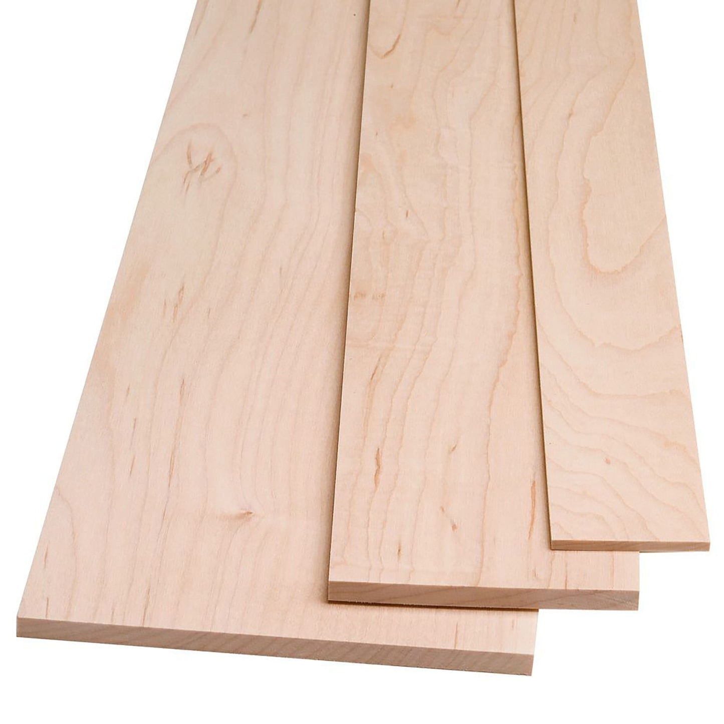 Unfinished Select Maple Board Smooth on 4 Sides  (3 pack)
