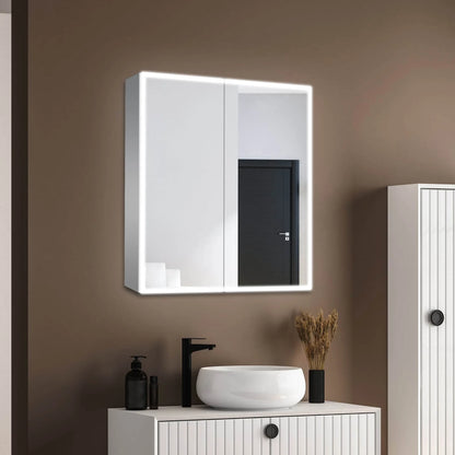 Dhalia LED Bathroom Medicine Cabinet with Defogger and Internal 3X Makeup Mirror - Available in 6 Sizes