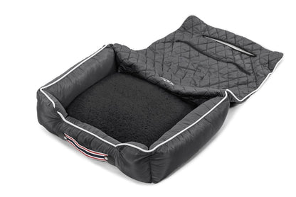 PetBed2GO, Chevrolet, Black Pet Bed Cushion & Car Seat Cover, 26x20x6, 3.5 lbs