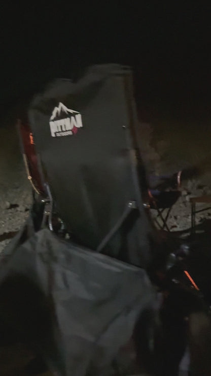 Pittman Outdoors Heated Camping Chair. The Ultimate Camping Experience