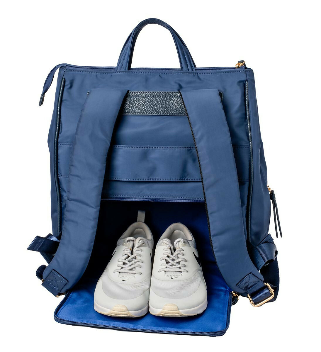 MinkeeBlue Puffer Amber Backpack with Lunch & Shoe Bag