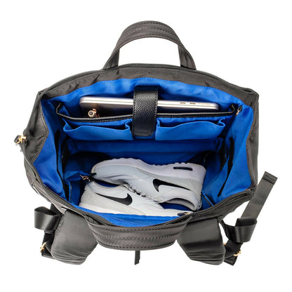 MinkeeBlue Puffer Amber Backpack with Lunch & Shoe Bag