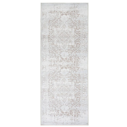 Playa Rug Machine Washable Area Rug With Non Slip Backing - Stain Resistant - Eco Friendly - Family and Pet Friendly - Himalayas Traditional Floral Abstract Beige&Creme Design